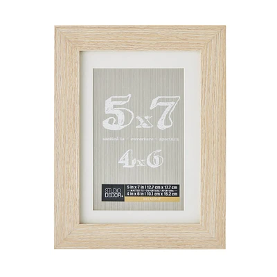 Blonde Belmont Frame with Mat by Studio Décor