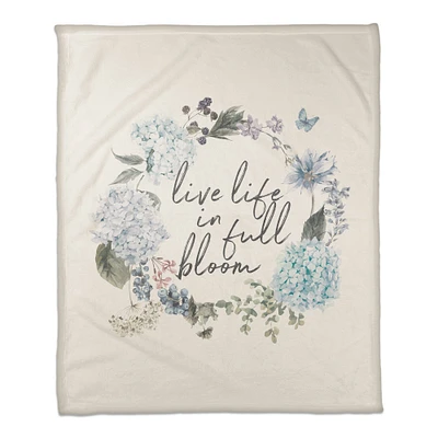 Live Life in Full Bloom Fleece Blanket