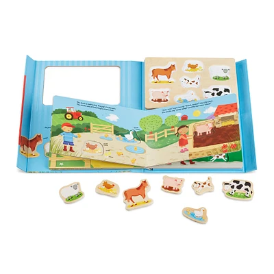 Melissa & Doug® Book & Puzzle Play Set: On the Farm