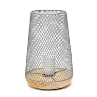 Simple Designs 9" Wired Mesh Uplight Table Lamp