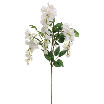 White Wisteria Spray