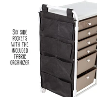 Honey Can Do 12-Drawer Metal Rolling Storage Cart