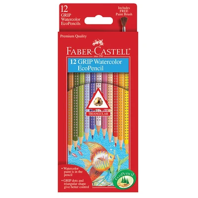 6 Packs: 12 ct. (72 total) Faber-Castell® GRIP Watercolor EcoPencils