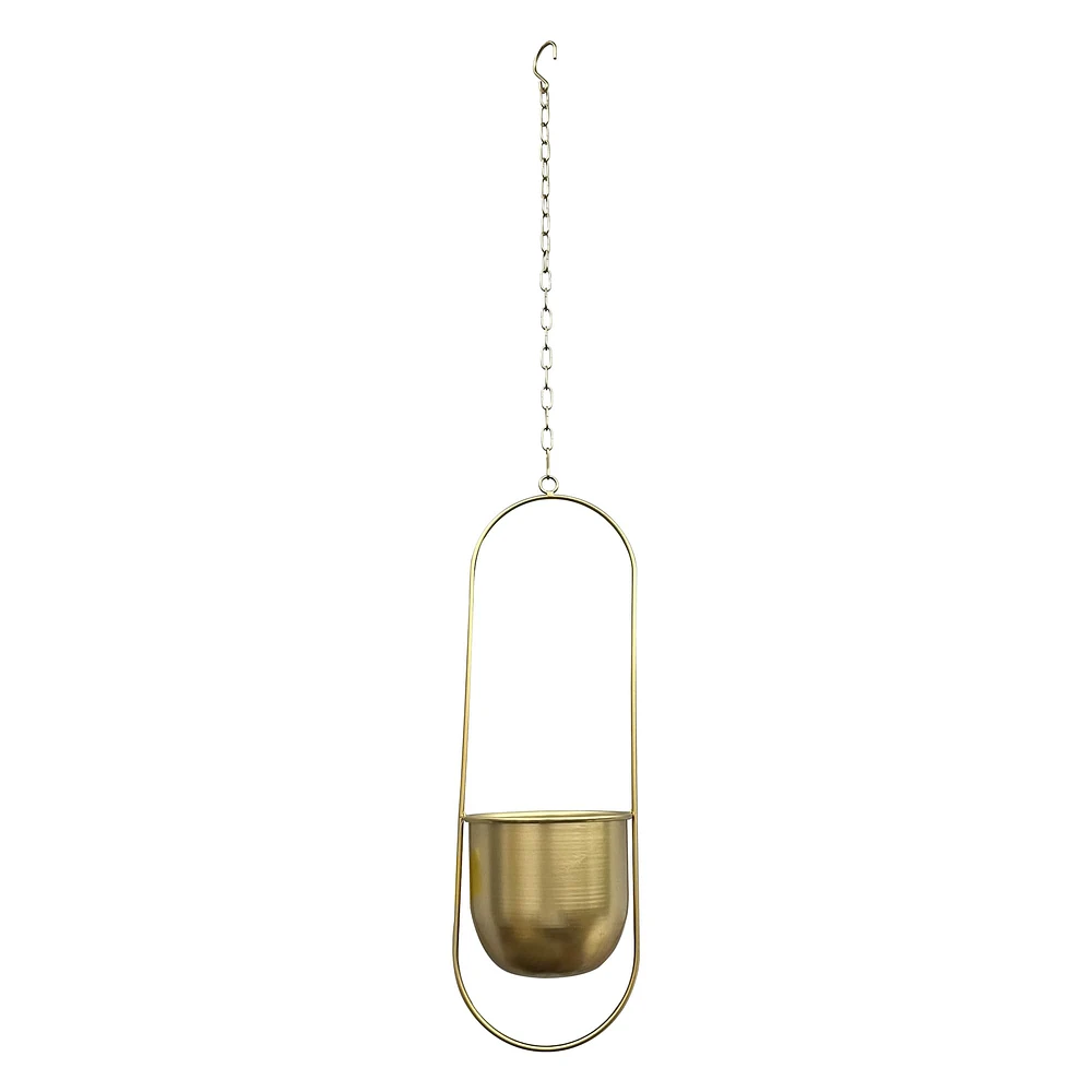 20.5" Gold Metal Hanging Container by Ashland®