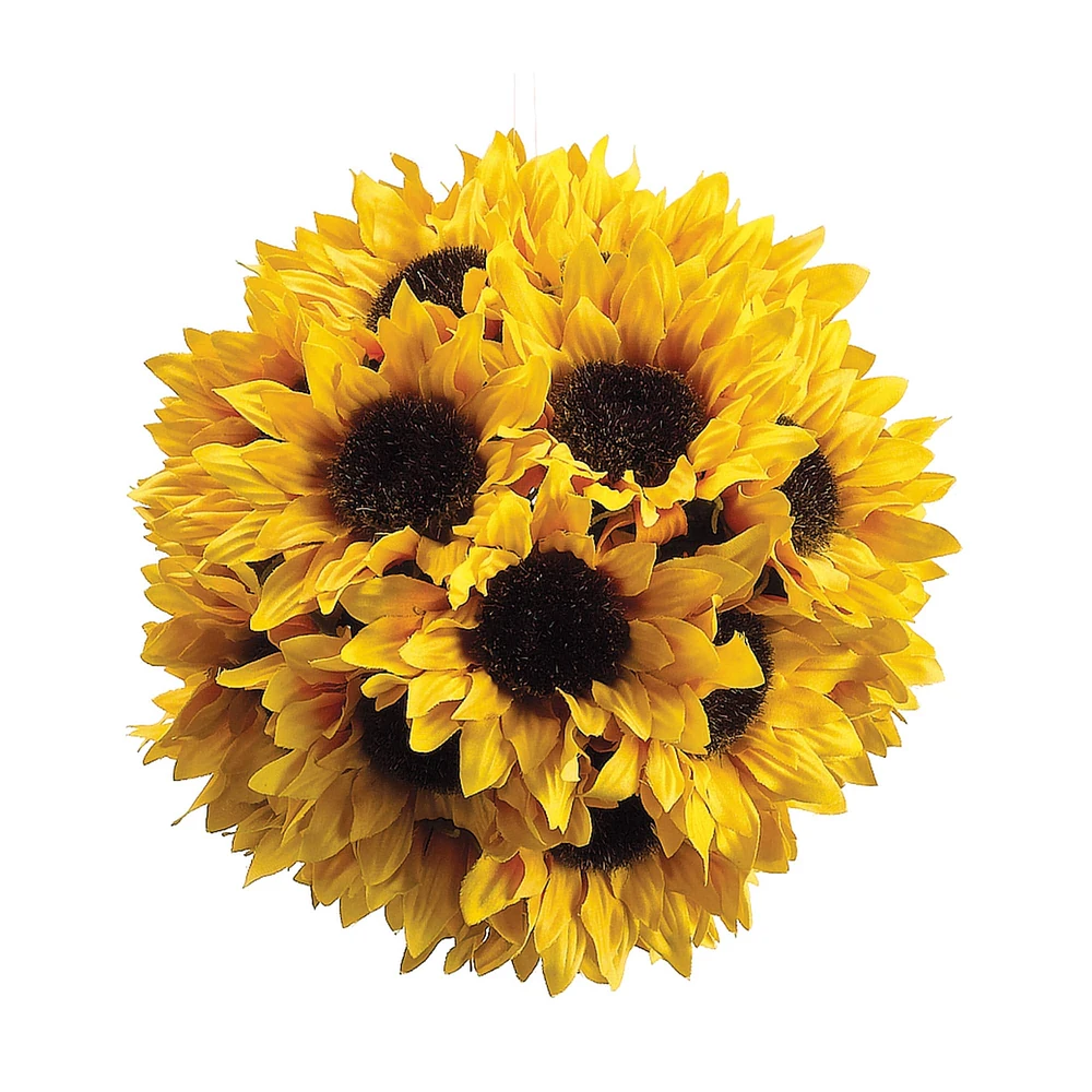 6 Pack: 7" Sunflower Ball with Hanger