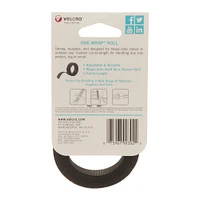 VELCRO® Brand ONE-WRAP® Black Roll, 4ft.