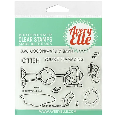 Avery Elle Flamazing Clear Stamp Set