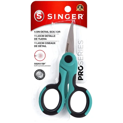 SINGER® 4.5" With NANO Tip Comfort Grip ProSeries Detail Scissors