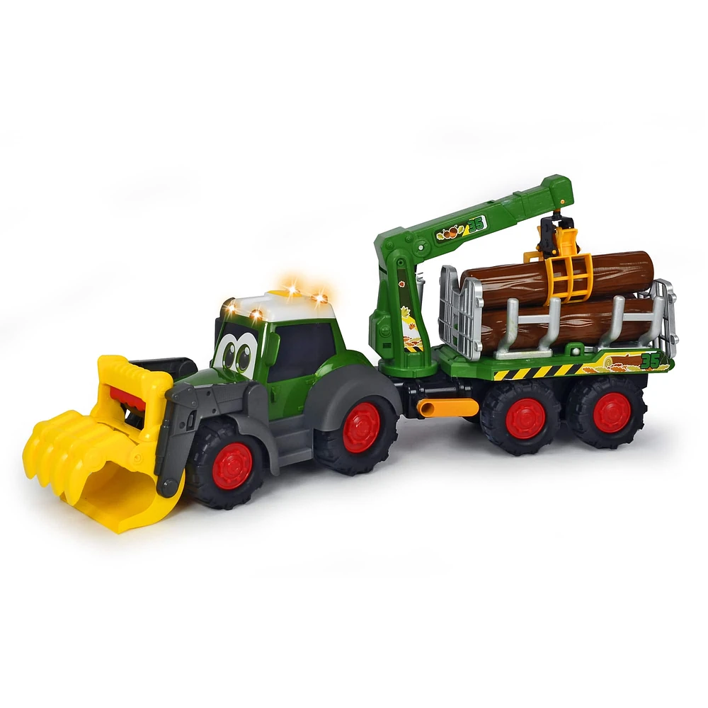 Dickie Toys Happy Fendt 25" Forester Truck & Trailer