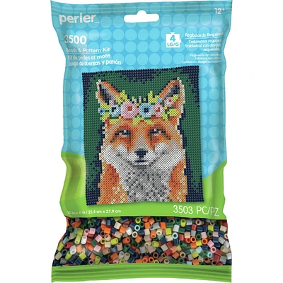 Perler™ Floral Fox Beads & Pattern Kit