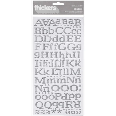 American Crafts™ Thickers™ Reindeer Glitter Chipboard Letter Stickers