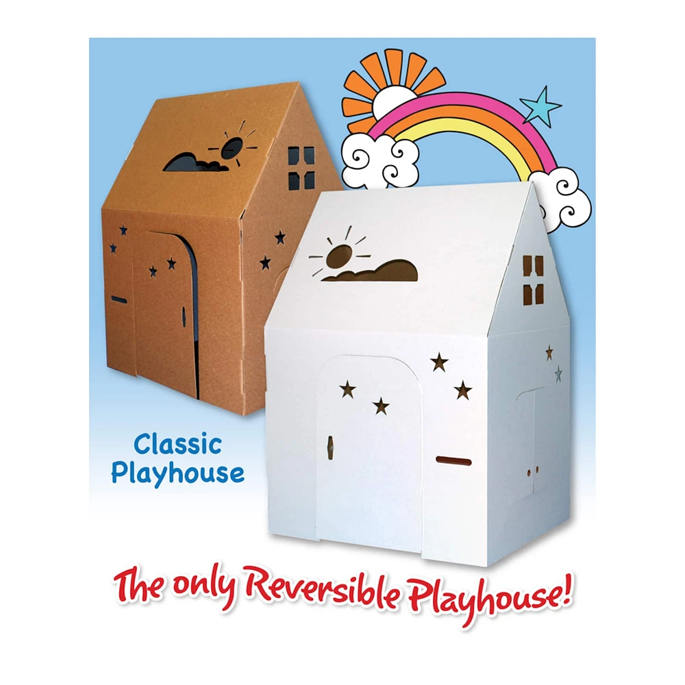 Easy Playhouse Classic Cardboard Playhouse