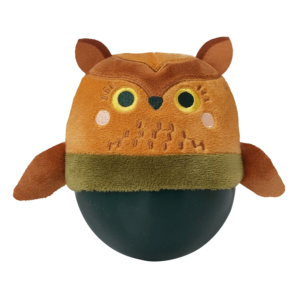 Manhattan Toy® Wobbly Bobbly Owl Weighted Soft Silicone Wobble Ball