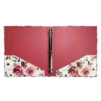 Steel Mill & Co.® 1" Medium Rose Floral 3-Ring Binder