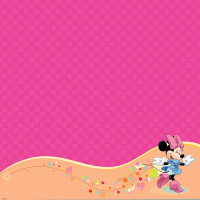 Disney Minnie Mouse Glittered 12" x 12" Thermography Paper, 12 Sheets