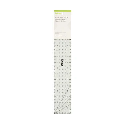 6 Pack: Cricut® Mint Acrylic Ruler, 3" x 18"