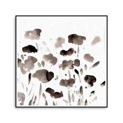 Simple Black Poppies II Canvas Giclee