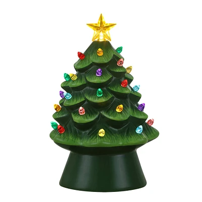 Mr. Christmas 8" Green Nostalgic Ceramic Tree