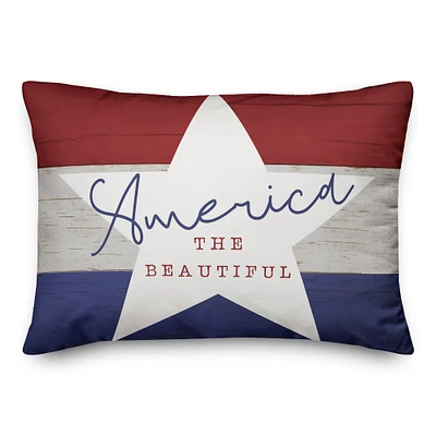 America the Beautiful Throw Pillow