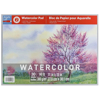 9 Pack: Watercolor Pad by Artist's Loft™, 11" x 15"