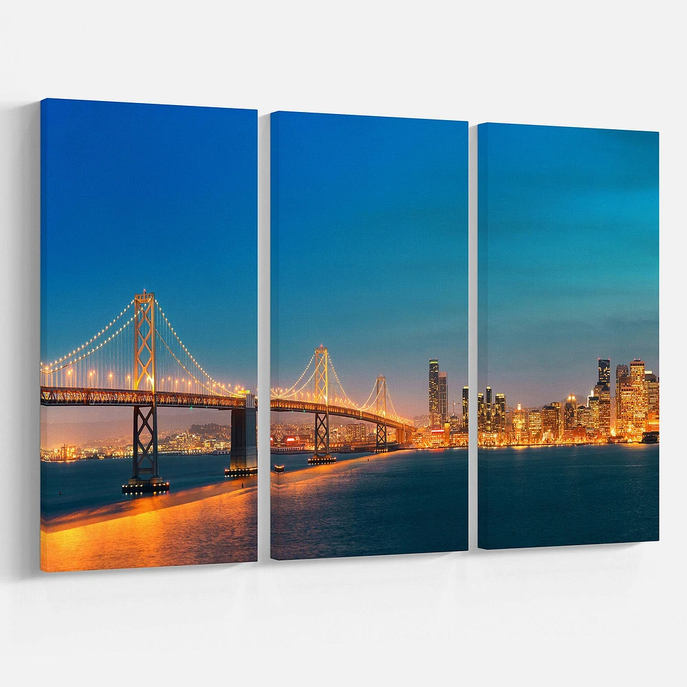 Designart - Illuminated San Francisco Skyline