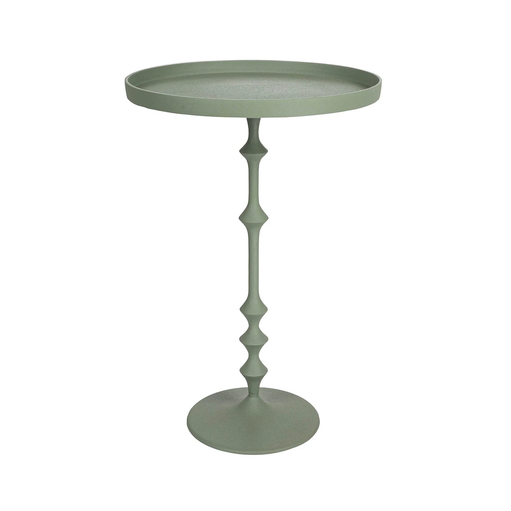 22.5" Sculptural Metal Side Table