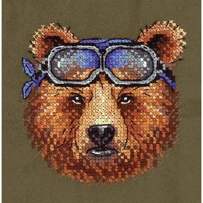 MP Studia Bear Cross Stitch On Clothes Kit
