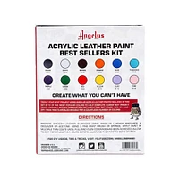 12 Packs: 12 ct. (144 total) Angelus® Best Sellers Acrylic Leather Paint Best Sellers Kit