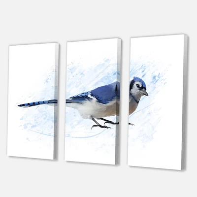 Designart - Vintage Blue Jay Bird