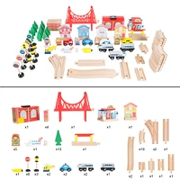 Toy Time Wooden Train Set Table