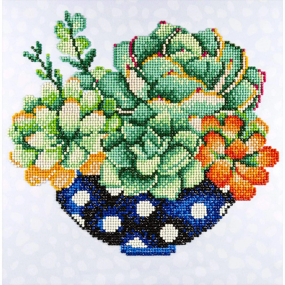 Diamond Art Intermediate Succulent Bowl Kit