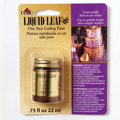 12 Pack: Plaid® Liquid Leaf® Brass Leafing Paint