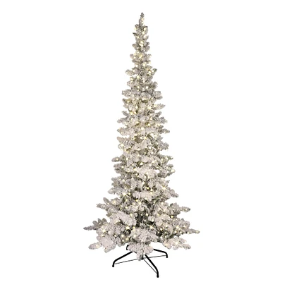 7.5ft. Pre-Lit Whistler Pine Artificial Christmas Tree, Warm White LED Lights