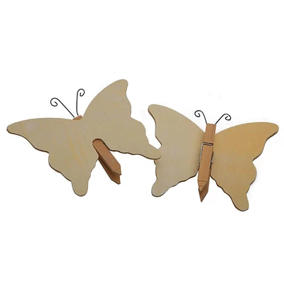 S&S Worldwide® Unfinished 4.5" Wooden Butterflies, 12ct.