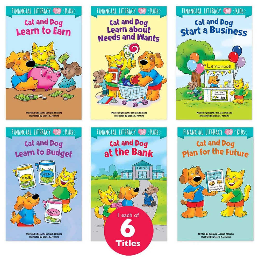 Creative Teaching Press Financial Literacy Book Pack For Kids, 6ct.