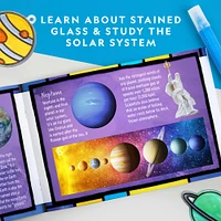 6 Pack: National Geographic™ The Solar System Glow-In-the-Dark Stained Glass Craft Kit