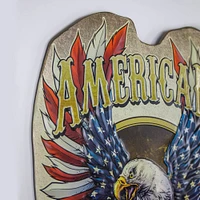 American Pride Embossed Metal Sign