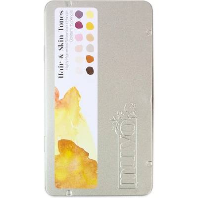 Nuvo Hair & Skin Tones Watercolor Pencil Set