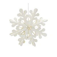 Cream Paper Snowflake Ornament Set
