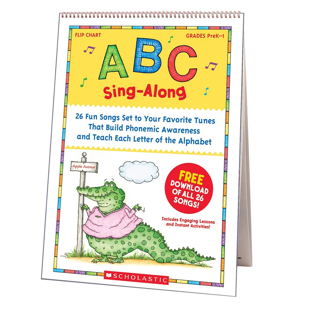 Scholastic® ABC Sing-Along Flip Chart: 26 Fun Songs