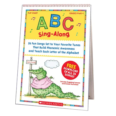Scholastic® ABC Sing-Along Flip Chart: 26 Fun Songs