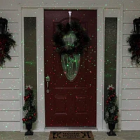 Outdoor Static Red & Green Christmas Laser Dot Light Projector
