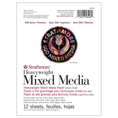 Strathmore® 500 Series Heavyweight Mixed Media Paper Pad