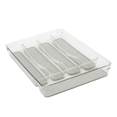 Kitchen Details Clear 5-Compartment Cutlery Tray