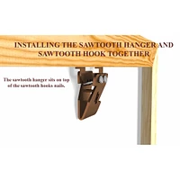 HangZ™ 15lb. Canvas Sawtooth Hooks, 2ct.