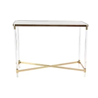 3.5ft. Clear Contemporary Acrylic Console Table