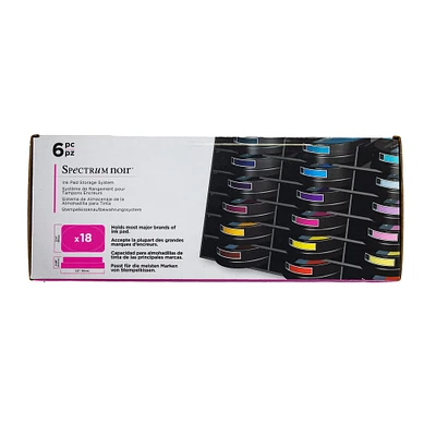 Spectrum Noir™ Black Ink Pad Storage Trays, 6ct.