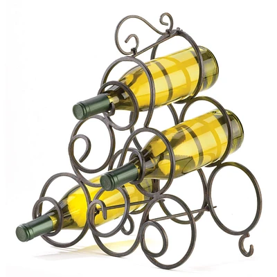 15.5" Scrollwork Wine Rack