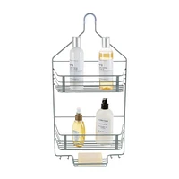 Bath Bliss Gray 2 Tier Shower Caddy