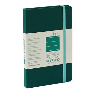 Fabriano® Ispira Green Hard-Cover Lined Notebook